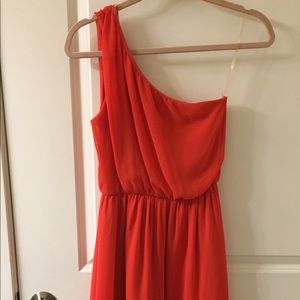One shoulder short cocktail dress!